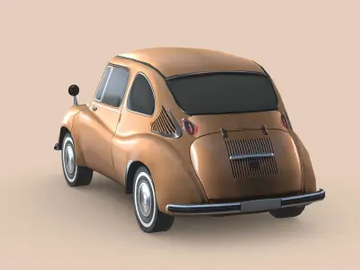 Subaru 360 1958 Low-poly 3D model
