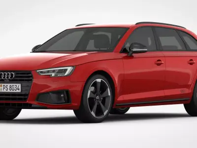 Audi A4 Avant 2019 Detailed Interior 3D model