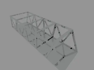 Industrial Truss Bridge 3D print model