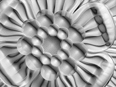 3d model stl wall molding plinth decor for CNC router 3D print model