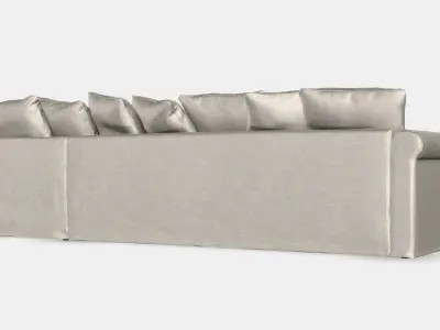 GRONLID Cover for 4-seat sofa Low-poly 3D model