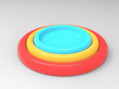 Loju Tray Low-poly 3D model