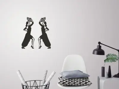 African Lady wall art Free 3D print model