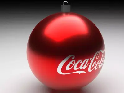 Coca Cola Christmas Ball 3D model