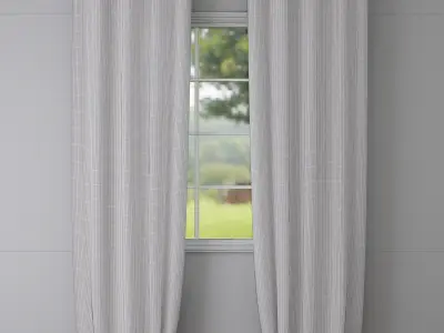 Curtain - Belgian Linen Blackout - Blender  Free 3D model