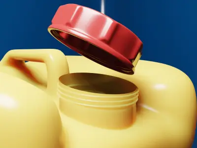 Oil can 30 Liters large size 3D model