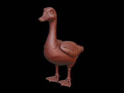 Goose Animal Sculpture 3D print model purchase