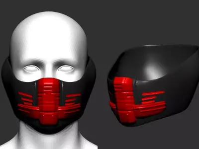 helmet high poly sculpt 3d printable ver 7 3D model 3D model