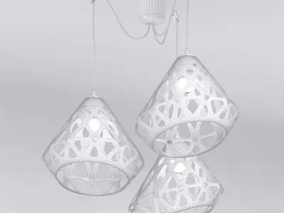 LIGHT chandelier Low-poly 3D model