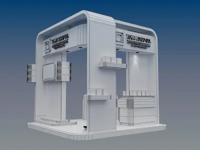 Booth Exhibition Stand a531b 3D model