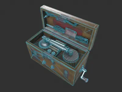 Field Telephone Low-poly 3D model