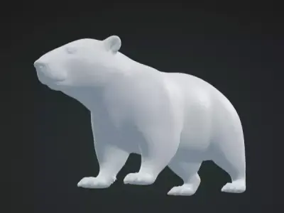 Capybara 3D Model Realistic Animal Sculpture Free 3D print model