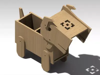 Dog Puzzle Free 3D model