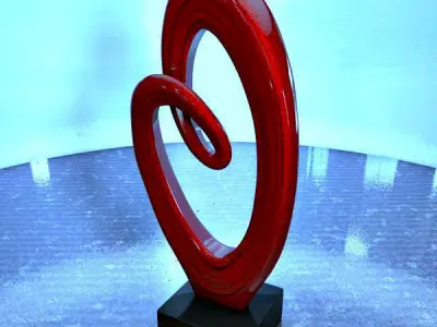 Abstract heart decoration 3D model