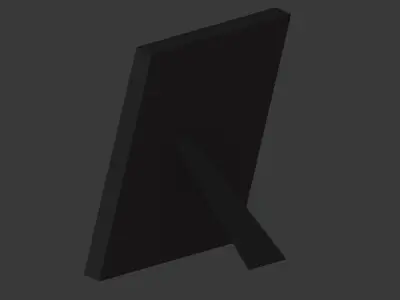 Modern Picture Frame - Seaside Photo 3D model