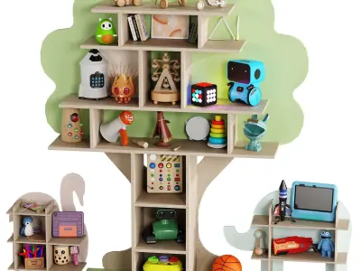 Children Room Set 14 Low-poly 3D model