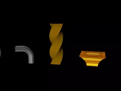 Metallar set of tools Free 3D model