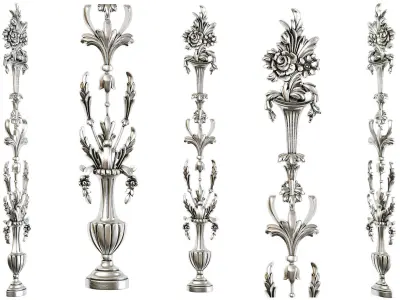 Classic carved 195 3D model