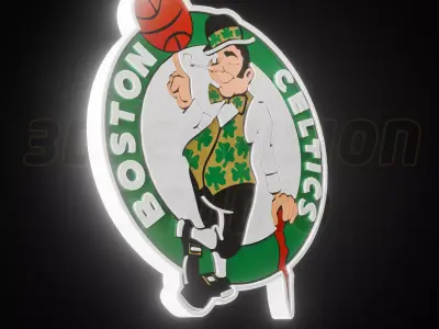 Boston Celtics logo - Cinematic - 3D print 3D model