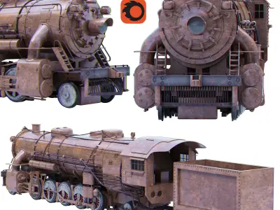 locomotive steam 3D model