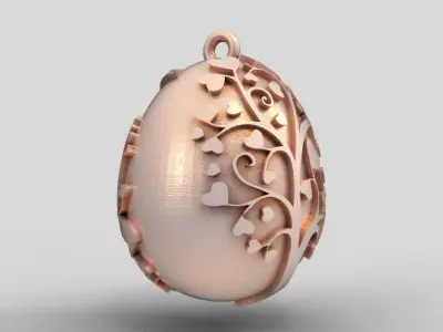 Egg Necklace 3D print model