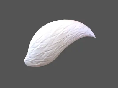 Fox Tail v1 004 Low-poly 3D model