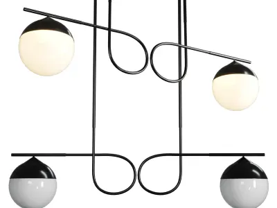 CorteZari pendant light Low-poly 3D model