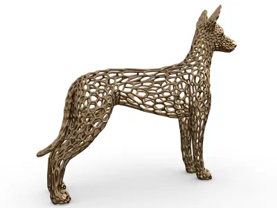 pharaoh hound voronoi style  3D print model