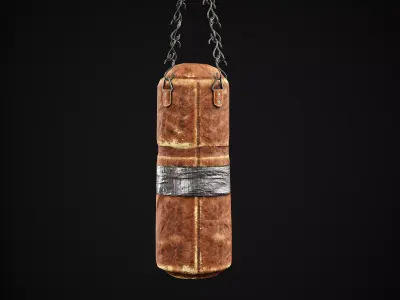 Boxing Punching Bag Low-poly 3D model
