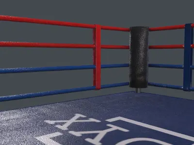 boxing ring 3D model order