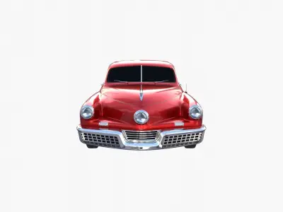 Tucker 48 Red 3D model
