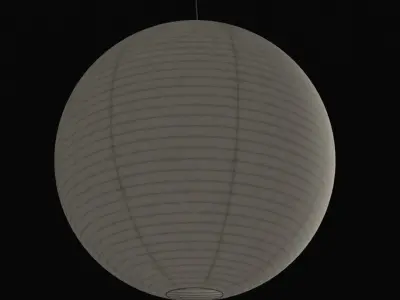 Hanging Paper Lampshade 3D model