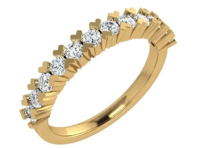 Diamond Band Ring 4389 3D print model