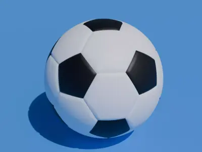 Realistic 3D Soccer Ball 3D model