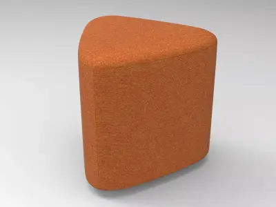 Fitu Stool Low-poly 3D model