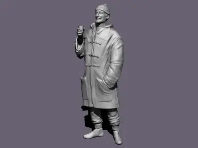Ken Miles Statue 3D print model