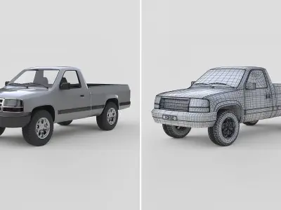 Generic Pickup Truck 1990 3D model