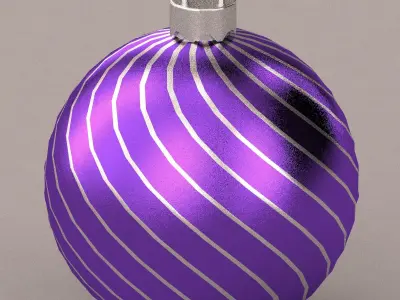 christmas ball 3D model 6