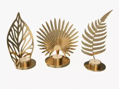 Iron Candle Holders 3D model