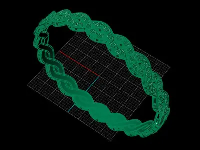 Bangle design 3D print model