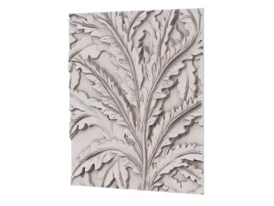 decor set wall panel wall relief mural CNC 34 3D model