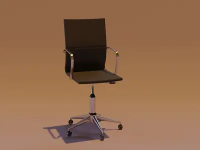 Office Chair Low-poly 3D model