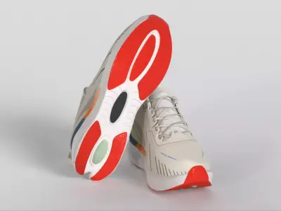 ONEMIX Running Shoes with Space Foam Cushioning Low-poly 3D model