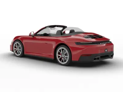 Porsche 911 Carrera S Cabrio 2025 3d model 3D model