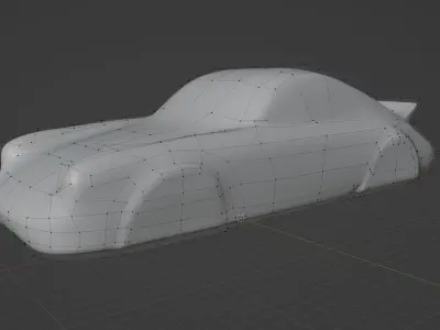 Porsche 73RSR Speedorm Model Sculpture Artwork 3D model