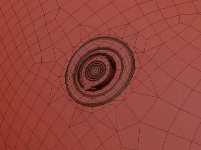 Inflatable Swimming Ring Donut Intex 3D model