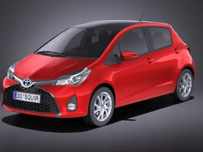 Toyota Yaris SE hatchback 5-door 2016 VRAY 3D model