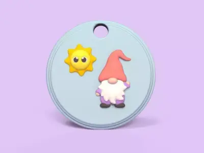 Gnome Sun Ornament 3D print model