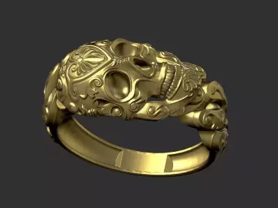 skull ring  3D print model