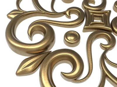  decorative pattern ready for 3D printing 3D model 352